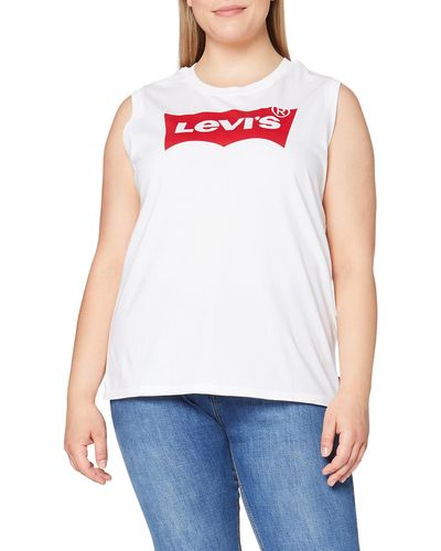 Levi's On Tour Tank Top Negro - Blanco