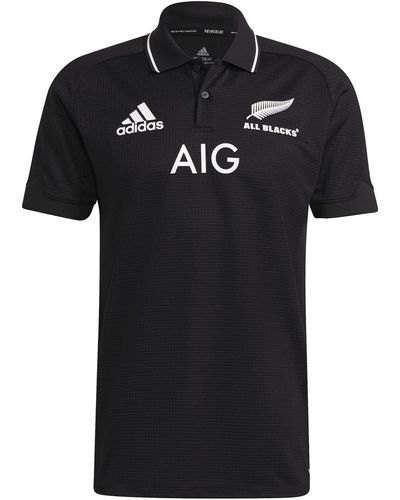 adidas S New Zealand All Blacks Polo Home Shirt 2021 Black S