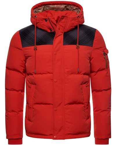 Superdry Quilted Everest Jacket - Red