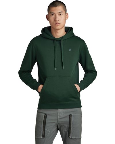 G-Star RAW Premium Core Hooded Sweater Donna ,Verde scuro