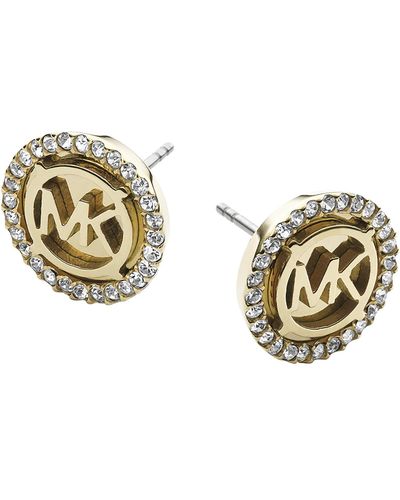 Michael Kors Gold Tone Stud Earrings - Metallic