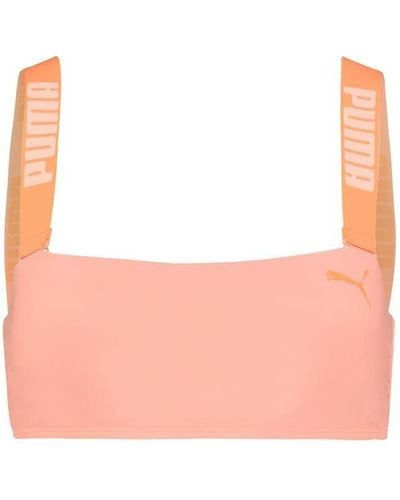 PUMA Swimwear Bandeau Top Bikini - Rosa