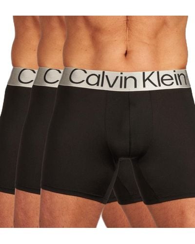 Calvin Klein Boxer Lot De 3 Coton Stretch - Noir