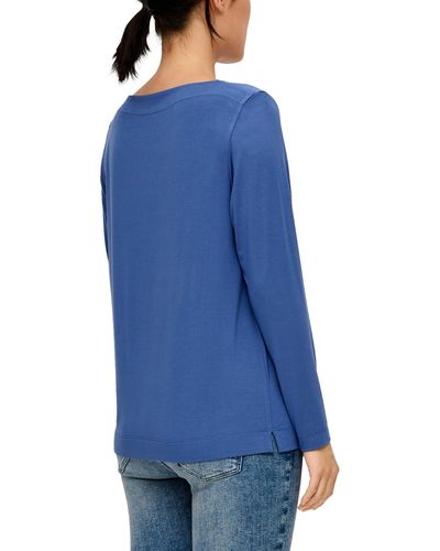 S.oliver T-Shirt langarm - Blau