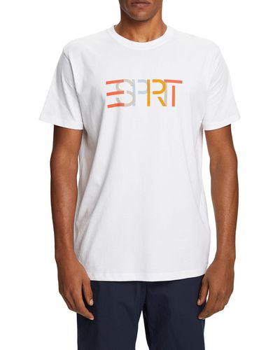 Esprit 043ee2K304 T-Shirt - Blanc