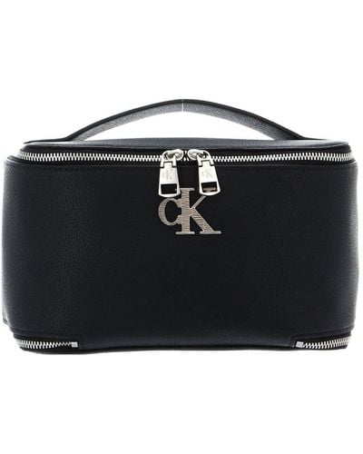 Calvin Klein CKJ Texture Make Up Bag Black - Schwarz