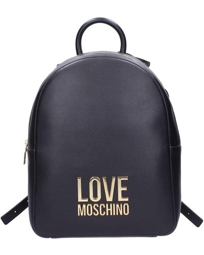 Love Moschino Moschino Borsa donna Love zaino in ecopelle nero bonded BS21M06