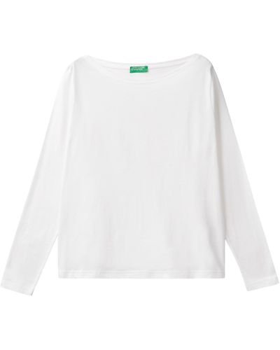 Benetton T-shirt M/l 3096d102q - White