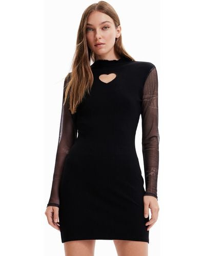 Desigual Vest_maky 2000 Black Casual Dress