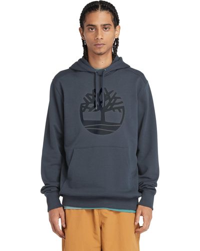 Timberland Tree Logo Hoodie D DENM/D SAPPHR S Hombre - Azul