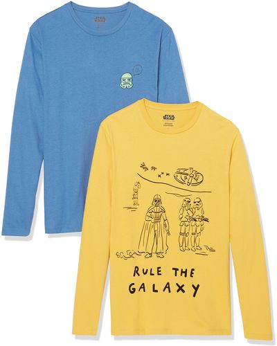 Amazon Essentials Disney | Marvel | Star Wars Long-sleeve T-shirts - Yellow