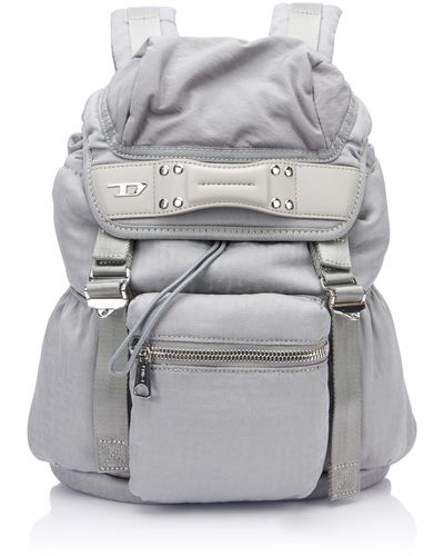DIESEL Monogram Nylon Mono S X Backpack - Grigio