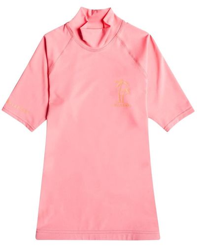 Billabong Short Sleeve UPF 50 Rash Vet for - Pink