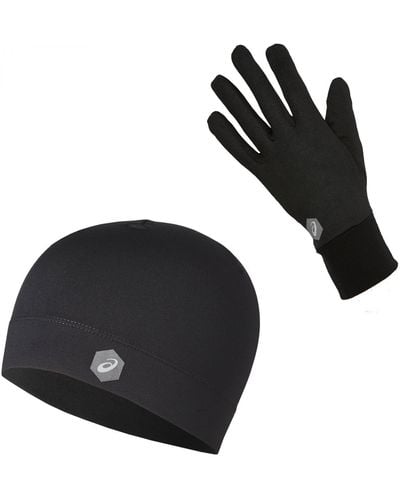 Asics Erwachsener 3013A035 001 Paket Handschuhen und Mütze - Schwarz