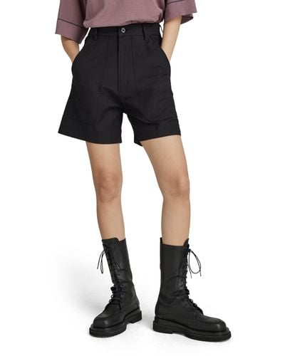 G-Star RAW 3d Ultra High Fatigue Wide Shorts,schwarz - White