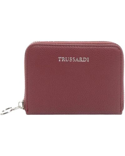 Trussardi Donna Portafoglio Con Zip New Iris 75W00466-9Y099999 Rosso Taglia Unica