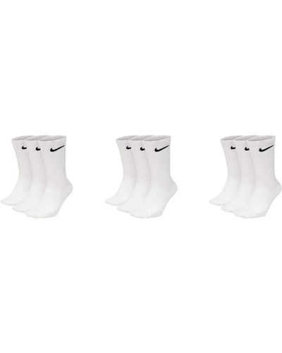 Nike 3 Pack Moisture Mgt Cushion Quarter Socks - White