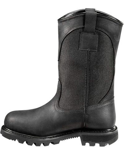Carhartt Womens 10" Waterproof Soft Toe Wellington Mid Calf Boot - Black