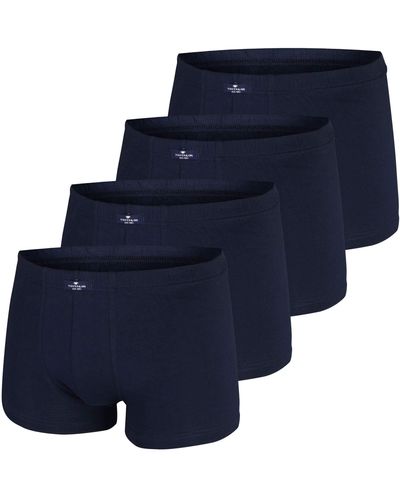 Tom Tailor Boxershorts Pants | 4 Stück in Dose - Blau