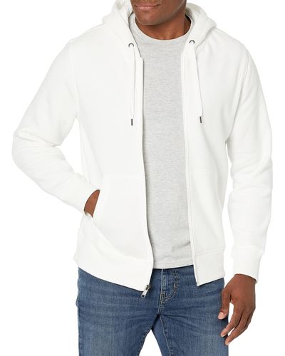 Amazon Essentials Full-zip Hooded Fleece Sweatshirt - White