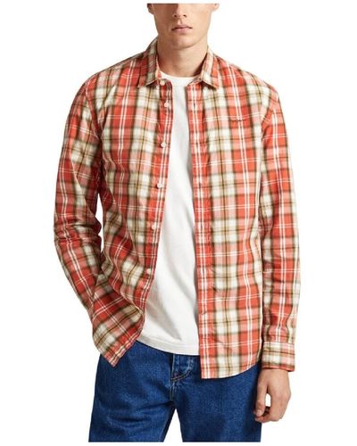Pepe Jeans Peterson Shirt Voor - Rood