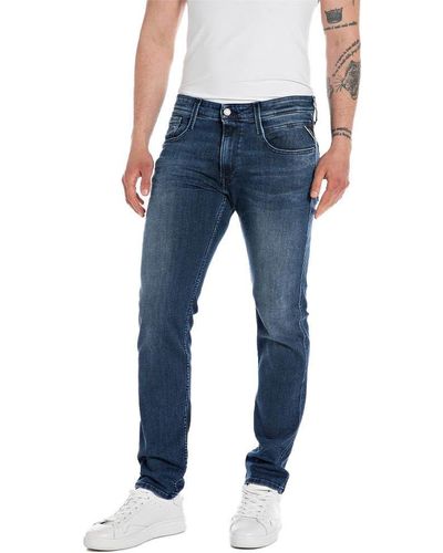 Replay Jeans da uomo con power stretch - Blu