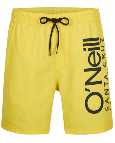 O'neill Sportswear Originale Cali 16" Shorts Costume a Pantaloncino - Giallo