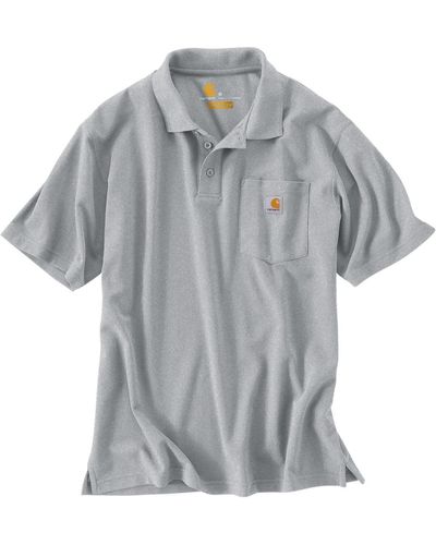 Carhartt Work Pocket Polo S/S Shirt - Poloshirt - Grau