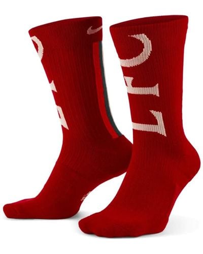 Nike Liverpool Fc Snkr Sox Crew Socks - Red