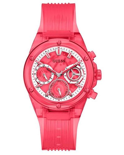 Guess Red Strap Red Dial Red - Pink