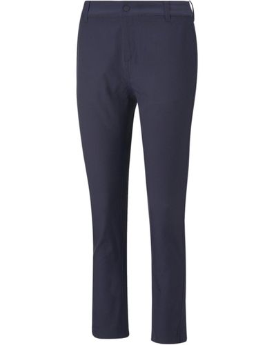 PUMA Pantalon de Golf W Boardwalk L Navy Blazer Blue - Bleu