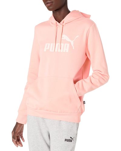 PUMA Essentials Logo Fleece Hoodie Kapuzenpullover - Pink