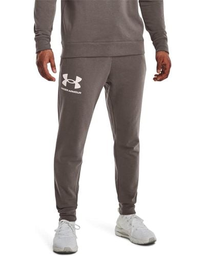 Under Armour Size Rival Terry Joggers, - Gris
