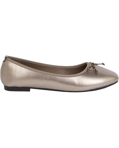 Dorothy Perkins Phoebe Slip-on Design Flat Tie Ballet Shoes - Grey