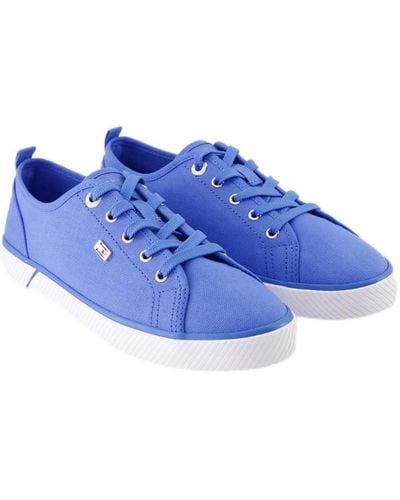 Tommy Hilfiger Vulc Canvas Trainers - Blue