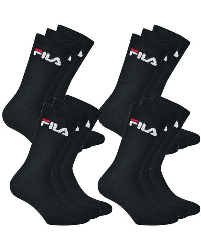 Fila 12 Paar Calzini - Nero