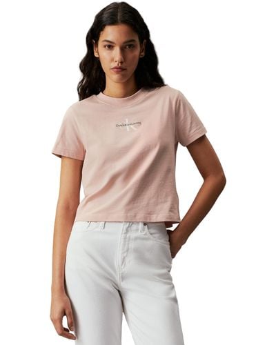 Calvin Klein Short-sleeve T-shirt Crew Neck - Multicolour