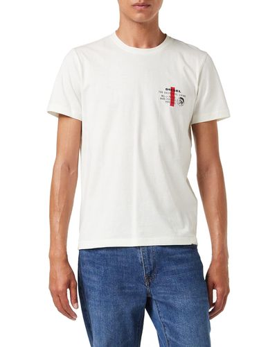 DIESEL Umlt-diegos T-shirt - White