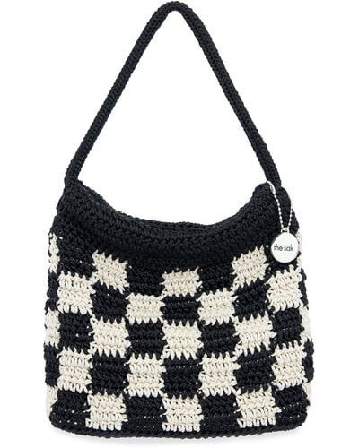 The Sak Ava Mini Hobo Bag In Crochet - Black