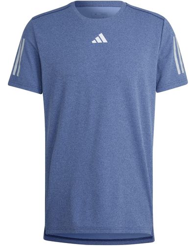 adidas Otr Heather Tee T-shirt Met Korte Mouwen Voor - Blauw