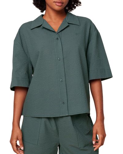 Triumph Boyfriend Mywear S Boxy Shirt 01 Pyjama Top - Green