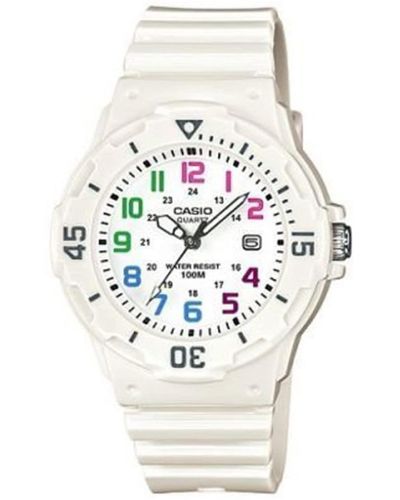 G-Shock , orologio analogico da polso da donna, al quarzo e in resina, LRW-200H-7B - Bianco