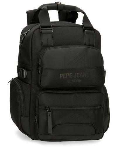 Pepe Jeans Bromley Petit sac à bandoulière vert 12 x 16 x 3,5 cm Polyester - Noir