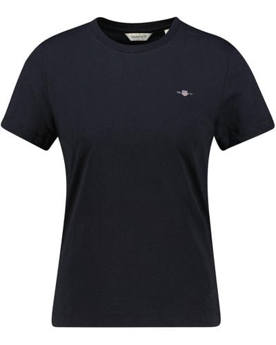 GANT Reg Shield SS-Maglietta T-Shirt - Nero