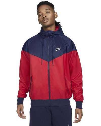 Nike Sportswear Windrunner jacke mit Kapuze - Rot