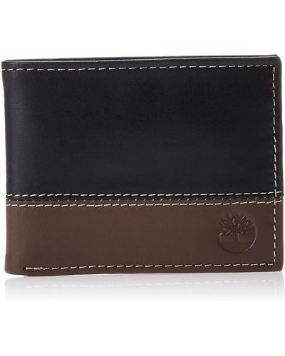 Timberland Block Passcase pour homme - Marron - Noir