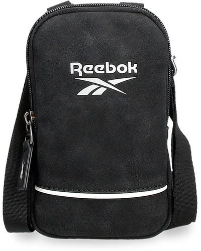 Reebok Cincinnati Small Crossbody Bag Black 10,5x18x2 Cms Synthetic Leather
