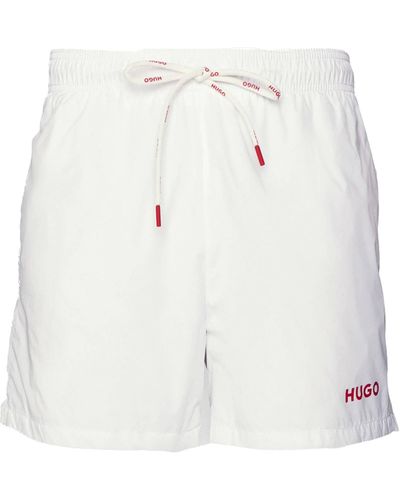 HUGO Haiti Swim Shorts - White