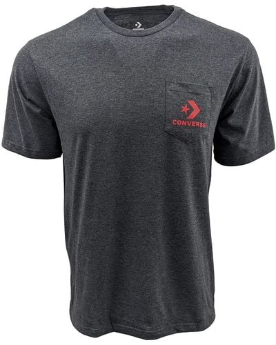 Converse T-Shirt mit Rundhalsausschnitt - Schwarz