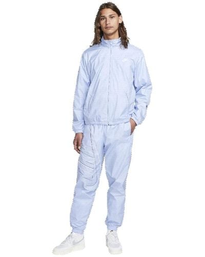 Nike 2 Piece Tracksuit Sportswear Club Full-zip Woven Jacket & joggers Track Trousers Blue Size Large L